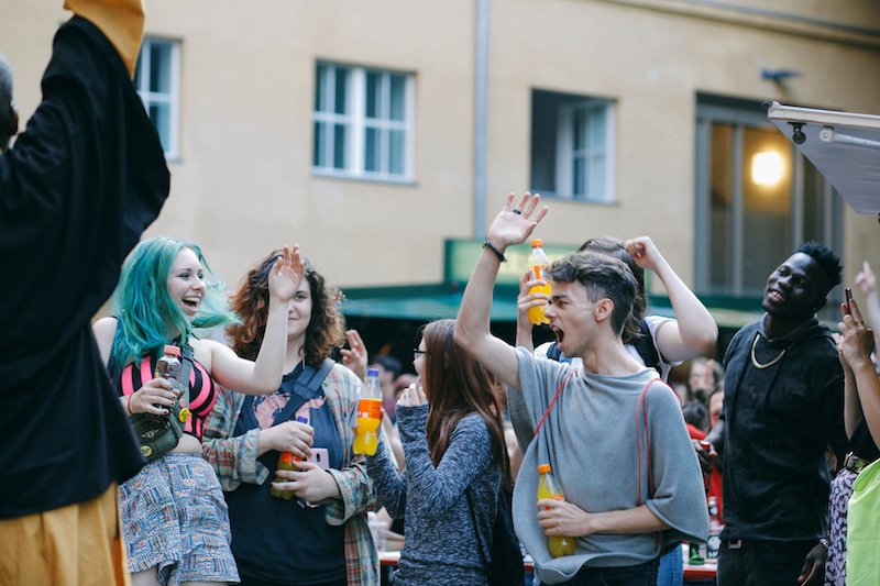 People Partying at the Fete de la Musique Köpenick